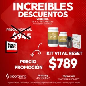 kit vital reset dtox + tissana